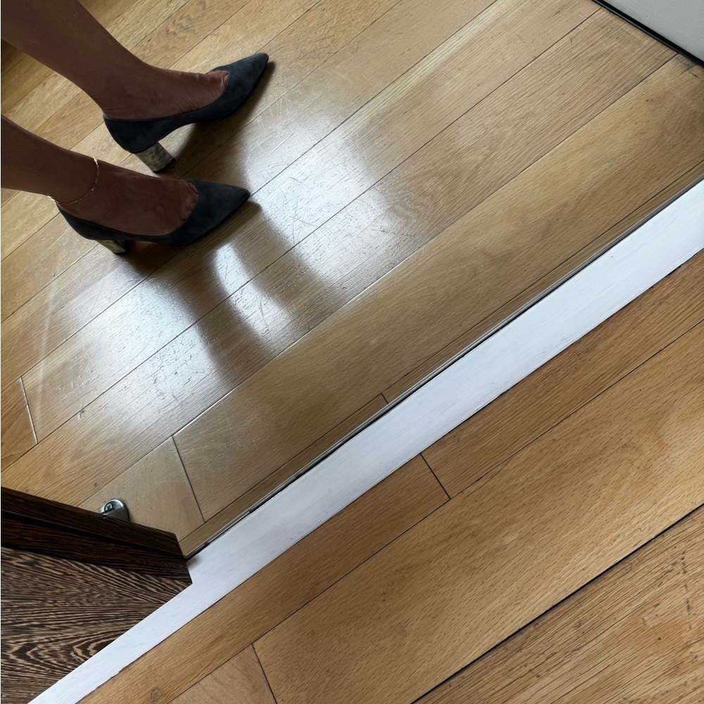 Sarah Flint Perfect Emma Charcoal Suede Pointed Block Heel Pumps - Picture 11 of 11